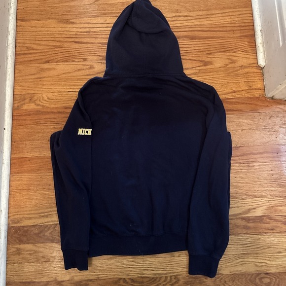MICHIGAN WOLVERINES Tackle Twill Embroidered Hoodie Sweatshirt Men's XL - Picture 6 of 6